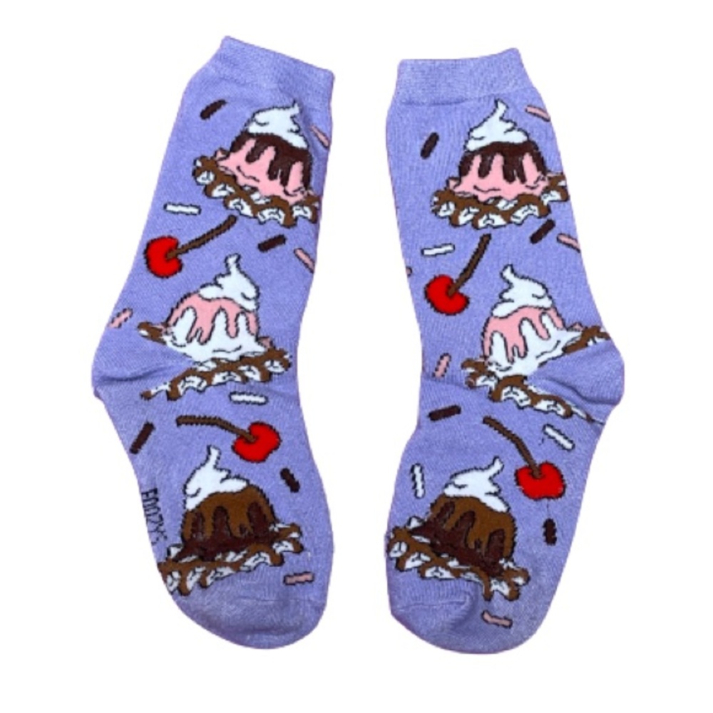 Foozys Ice Cream and Waffle Socks